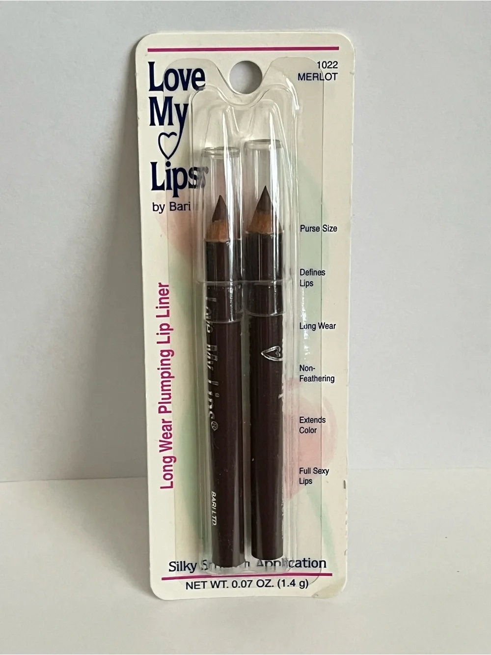 Love My Lips by Bari Long Wearing Plumping Lip Liner Pencil Merlot 1022